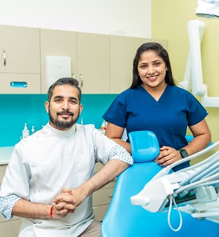 A Dapto dentist reviewing dental information in the clinic.